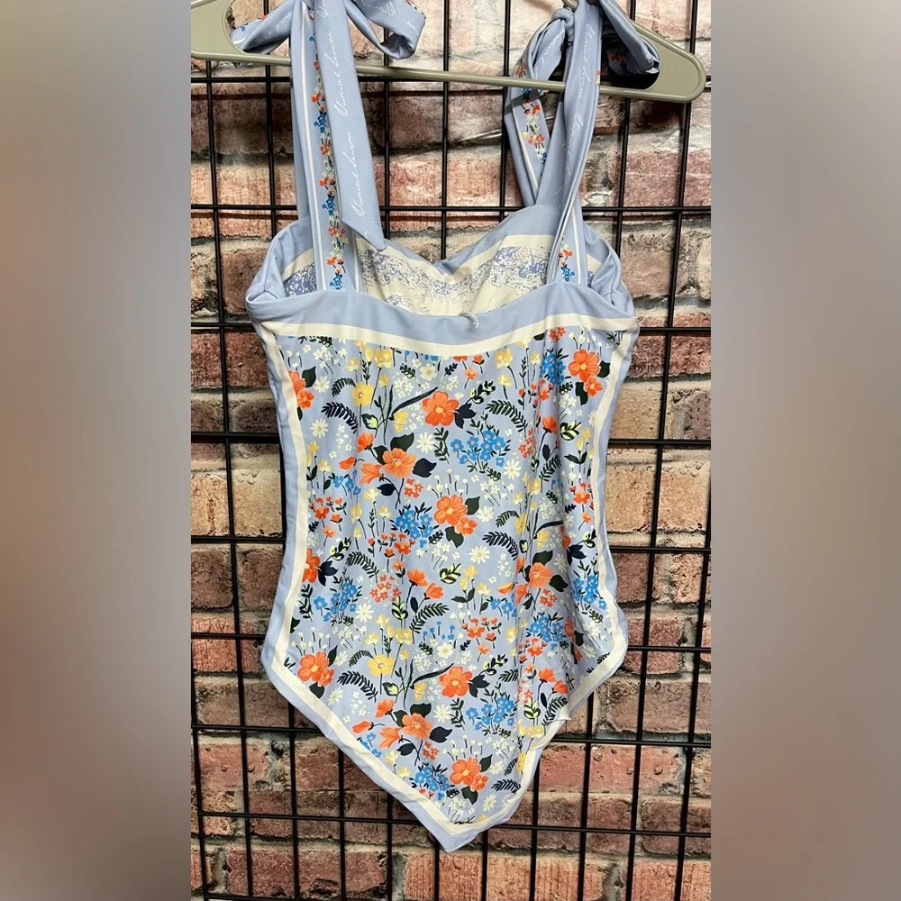 KVIS Women's Retro Double-Sided one-Piece Swimsuit size medium